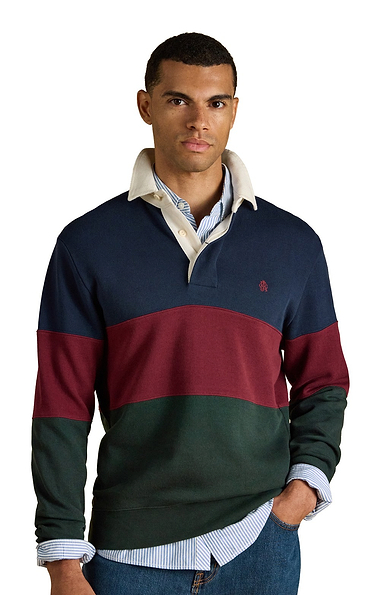 Men's Joules French Rib Rugby Shirt