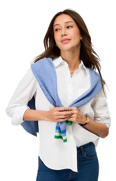 Ladies Crew Clothing Relaxed Fit Poplin Shirt