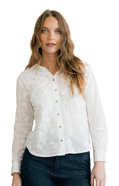 Ladies Lily & Me Patsy Embroidered Shirt