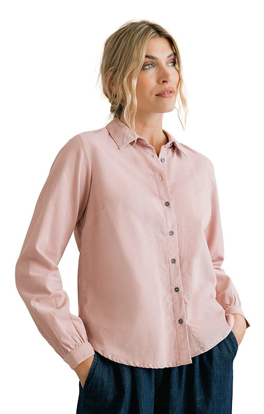 Ladies Lily & Me Ana Plain Cord Blouse