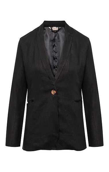 Ladies Linen Mix Casual Blazer