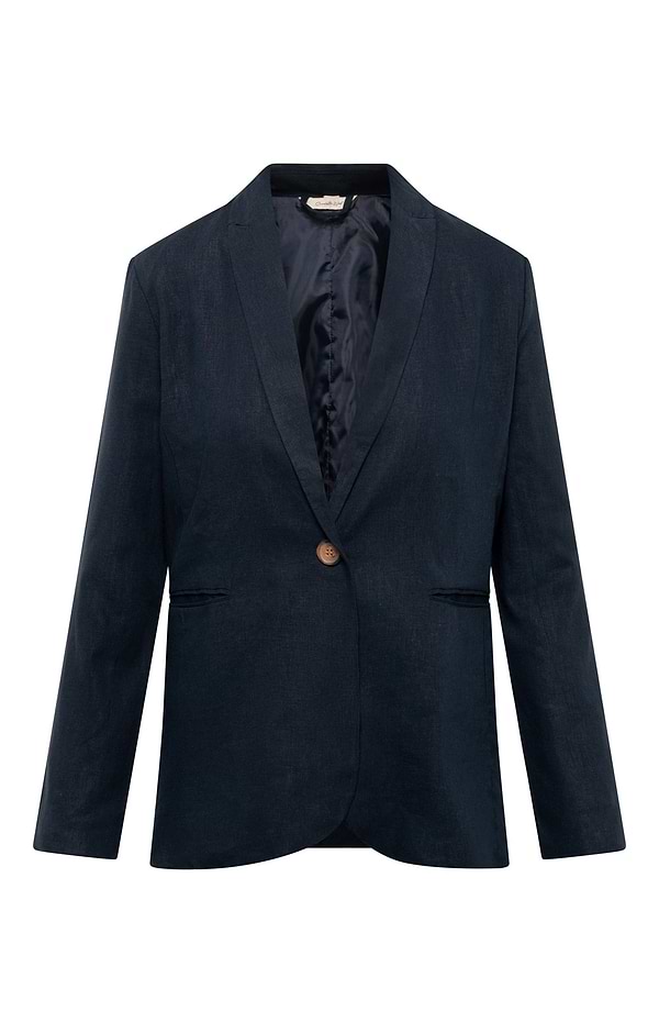 Ladies Linen Mix Casual Blazer