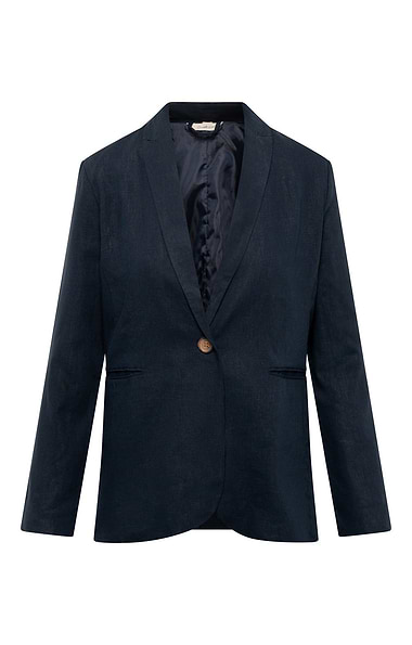Ladies Linen Mix Casual Blazer