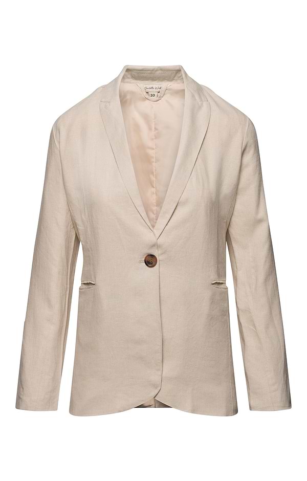 Ladies Linen Mix Casual Blazer