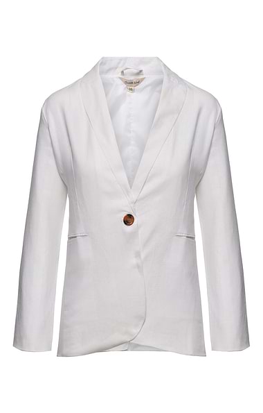 Ladies Linen Mix Casual Blazer