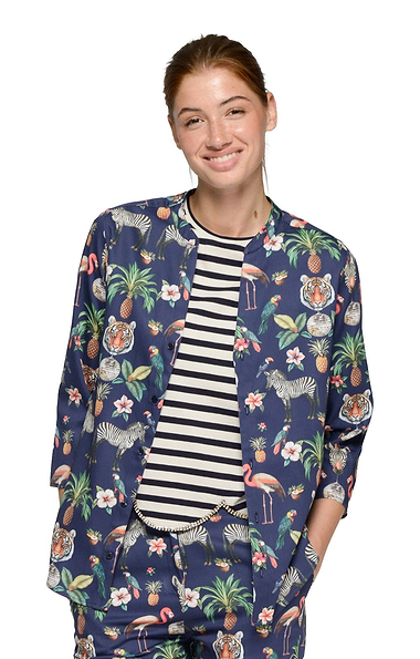 Ladies Vilagallo Cotton Jungle Blouse