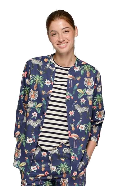 Ladies Vilagallo Cotton Jungle Blouse
