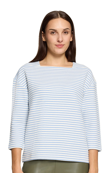 Ladies Betty & Co Textured Stripe Top
