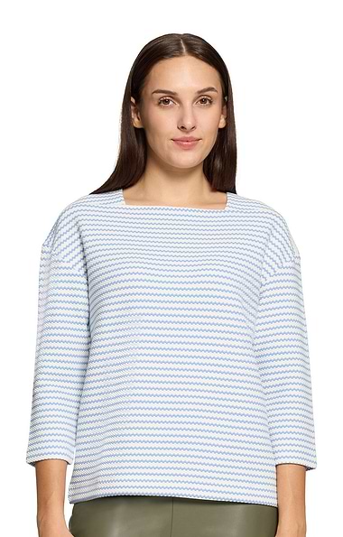 Ladies Betty & Co Textured Stripe Top