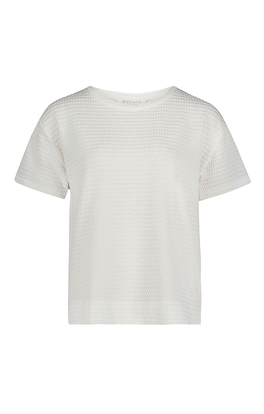 Ladies Betty & Co Textured Cotton T-shirt
