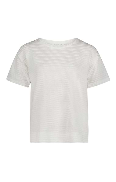 Ladies Betty & Co Textured Cotton T-shirt