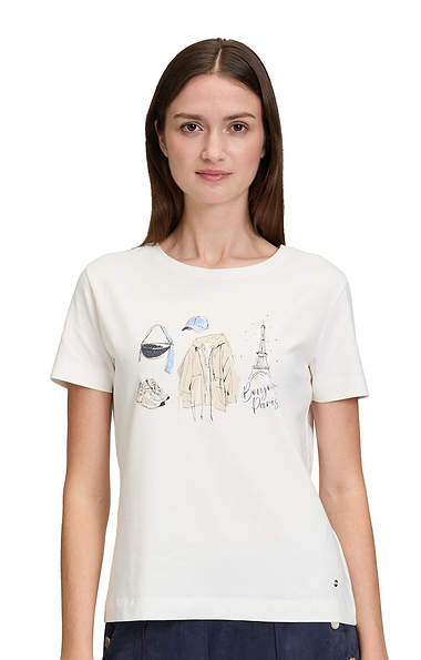 Ladies Betty & Co Cotton Paris T-shirt