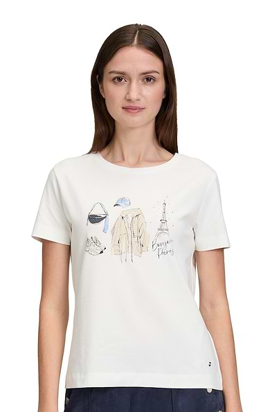 Ladies Betty & Co Cotton Paris T-shirt