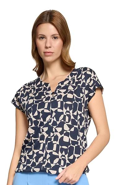 Ladies Betty & Co Abstract Print Sleeveless Blouse