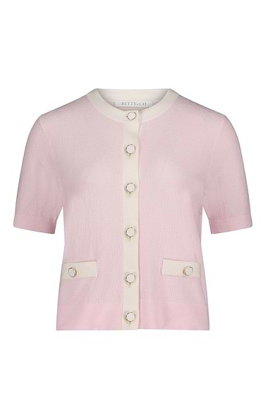 Ladies Betty & Co Contrast Trim Cardigan