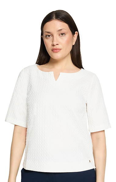 Ladies Betty & Co Textured Short Sleeve Blouse