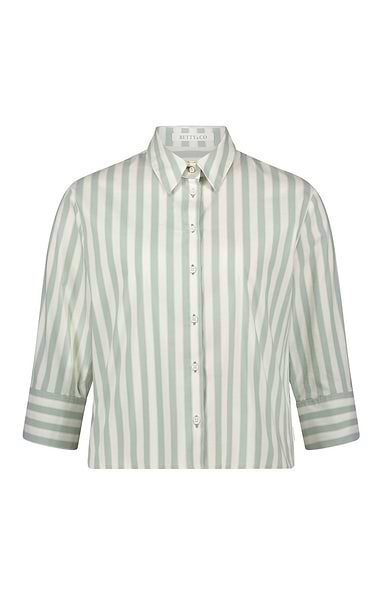Ladies Betty & Co Stripe Boxy Fit Shirt
