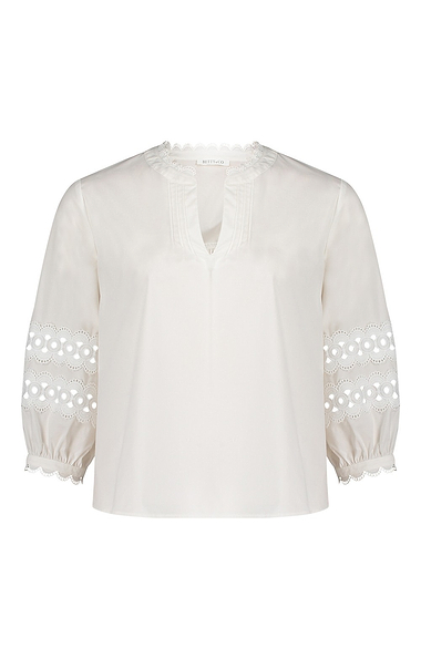Ladies Betty & Co Scallop Edge Lace Blouse