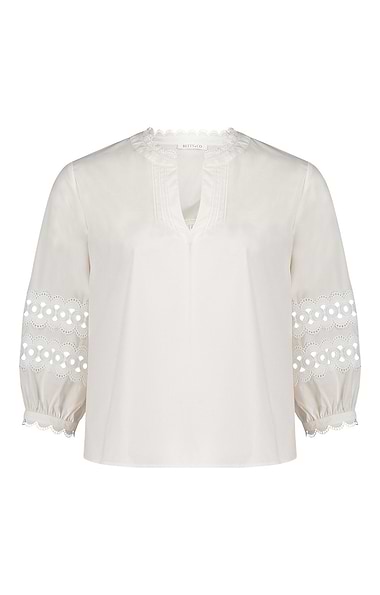 Ladies Betty & Co Scallop Edge Lace Blouse
