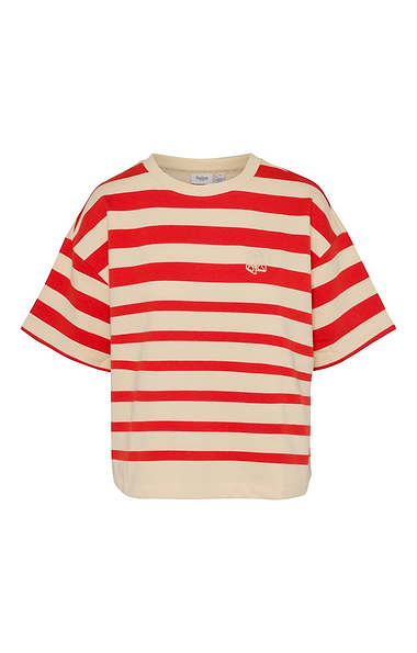 Ladies Saint Tropez Philene Short Sleeve Stripe T-shirt