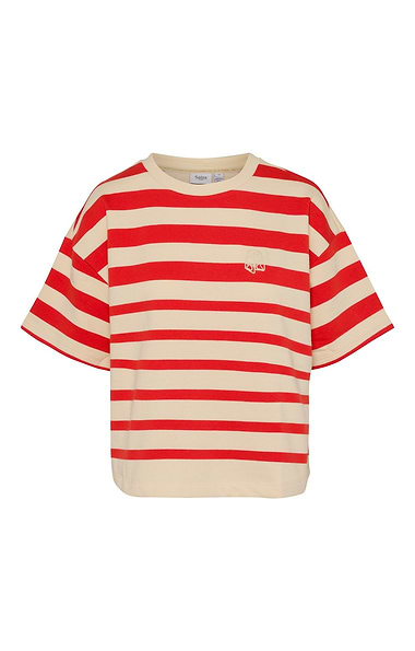 Ladies Saint Tropez Philene Short Sleeve Stripe T-shirt