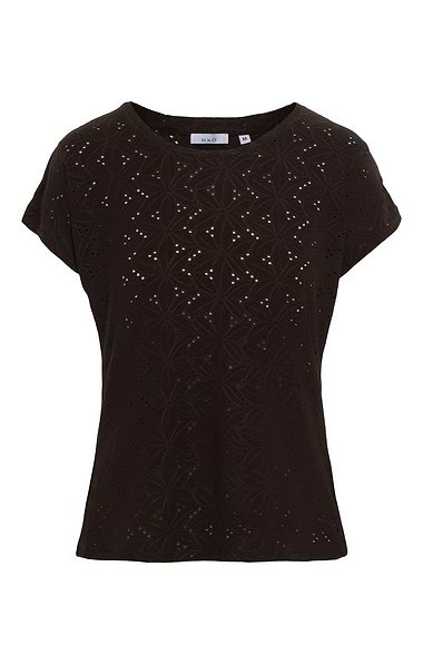 Ladies Embroidered Anglaise T-shirt