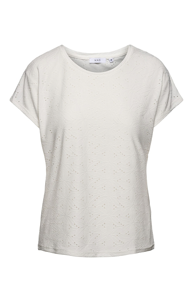 Ladies Embroidered Anglaise T-shirt