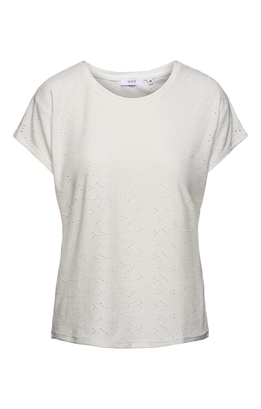 Ladies Embroidered Anglaise T-shirt