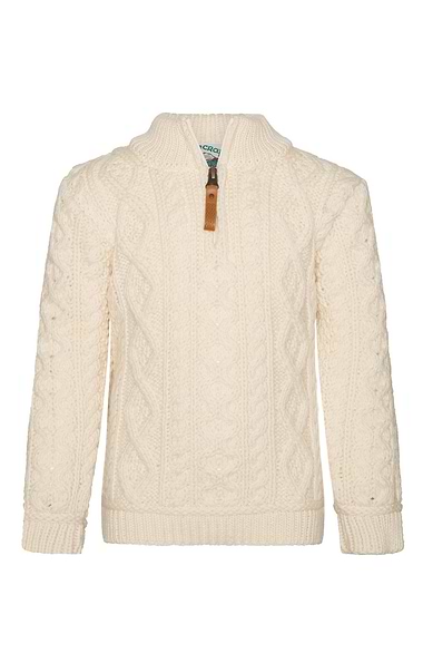 Child's Aran T-Zip