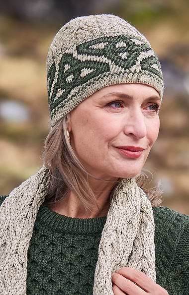 Ladies Celtic Aran Hat