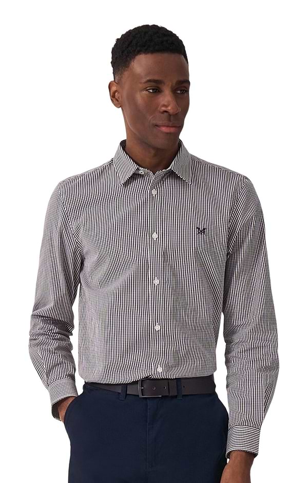 Men's Crew Clothing Classic Micro Gingham Shirt