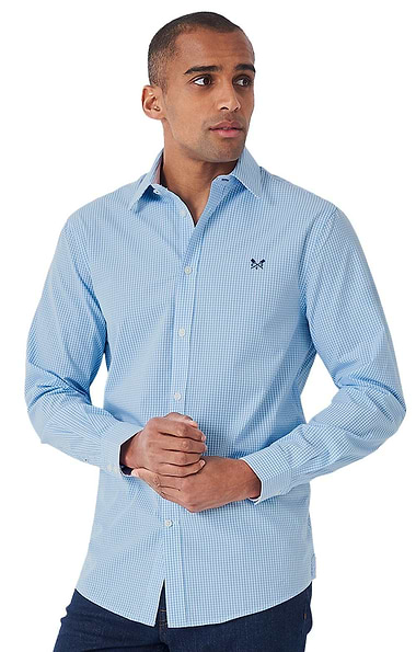 Men's Crew Clothing Classic Micro Gingham Shirt