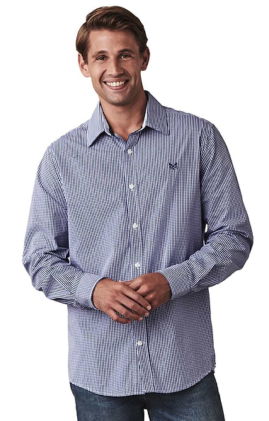 Men's Crew Clothing Classic Micro Gingham Shirt