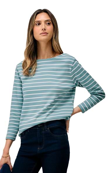 Ladies Crew Clothing Essential Breton