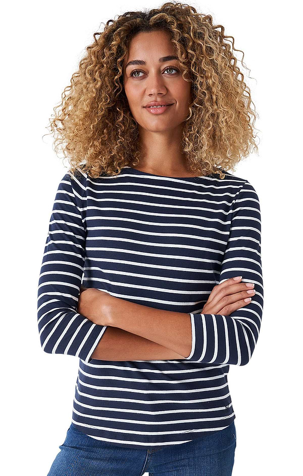 Ladies Crew Clothing Essential Breton