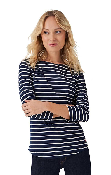 Ladies Crew Clothing Essential Breton