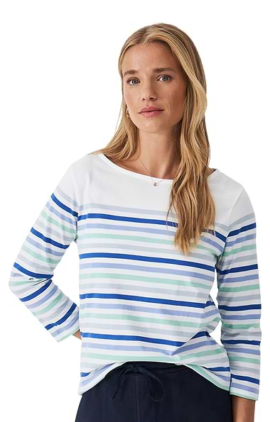 Ladies Crew Clothing Essential Breton
