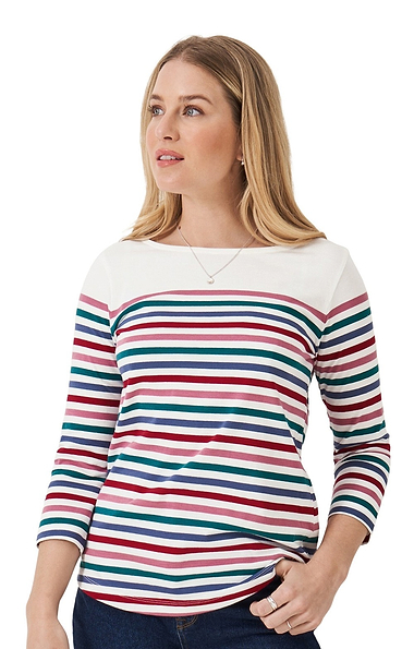 Ladies Crew Clothing Essential Breton