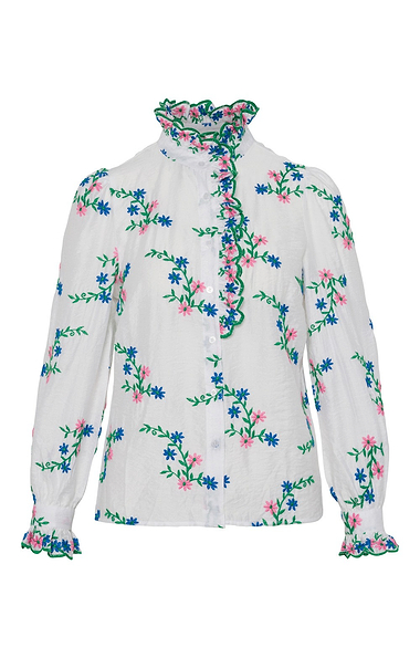 Ladies Floral Embroidered Blouse
