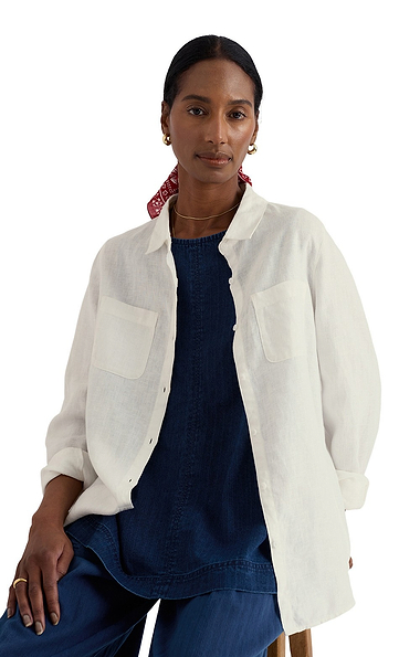 Ladies Seasalt Hazel Branch Linen Shirt