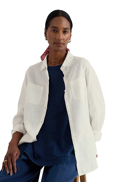 Ladies Seasalt Hazel Branch Linen Shirt
