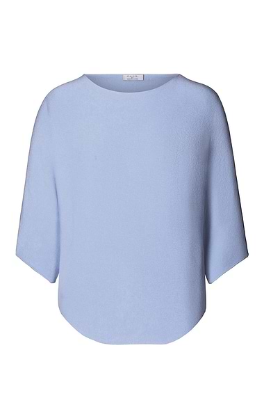 Ladies Ribbed Sleeve Poncho