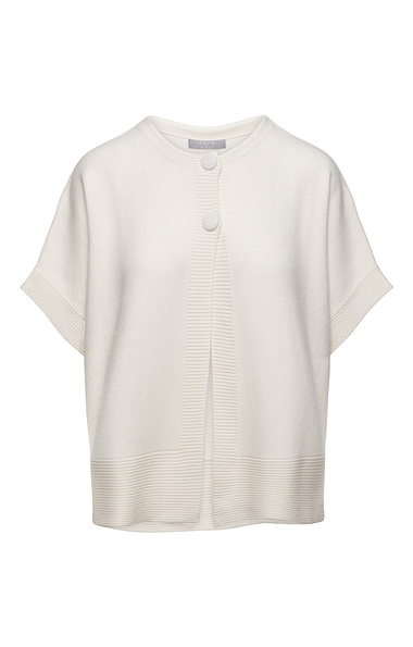 Ladies Two Button Sleeveless Cardigan