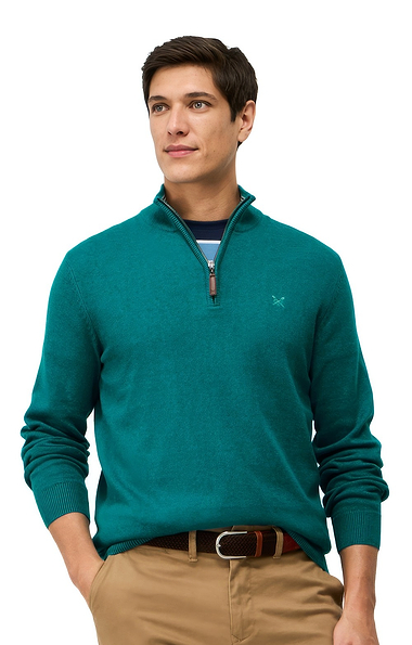 Men's Crew Clothing Classic Half Zip Sweater