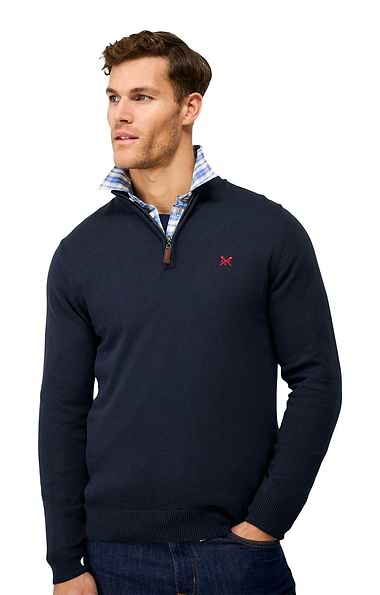 Men's Crew Clothing Organic Half Zip Sweater
