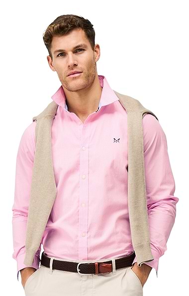 Men's Crew Clothing Classic Micro Stripe Shirt