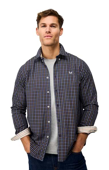 Men's Crew Clothing Classic Twill Check Shirt