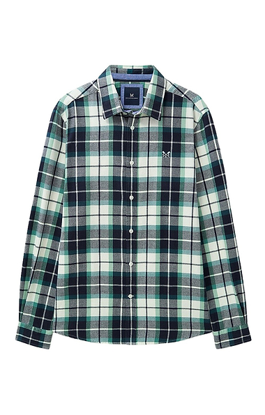 Men's Crew Clothing Check Brushed Twill Shirt