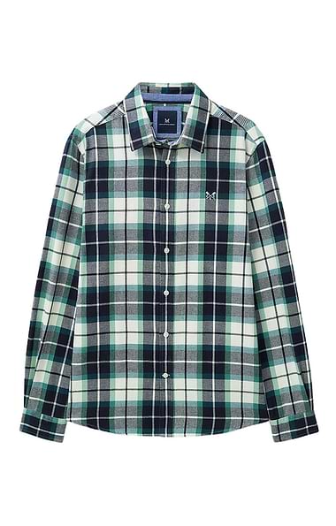 Men's Crew Clothing Check Brushed Twill Shirt