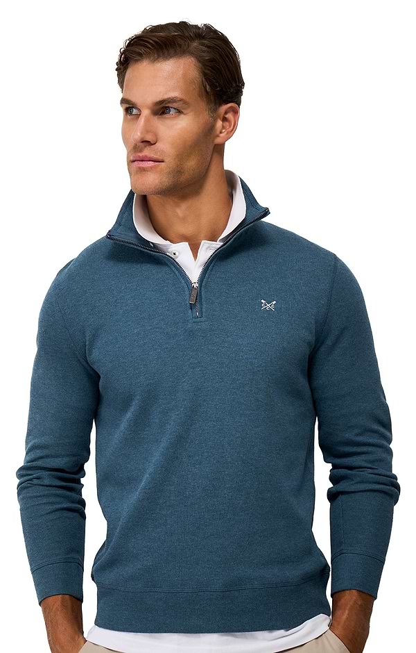 Ladies Men's Crew Clothing French Rib Half Zip